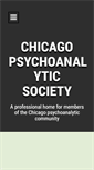 Mobile Screenshot of chicagopsychoanalyticsociety.org